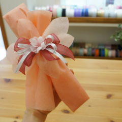 不織布ラッピングプラン　オプション造花